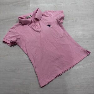 Abercrombie and Fitch Pink Polo Shirt